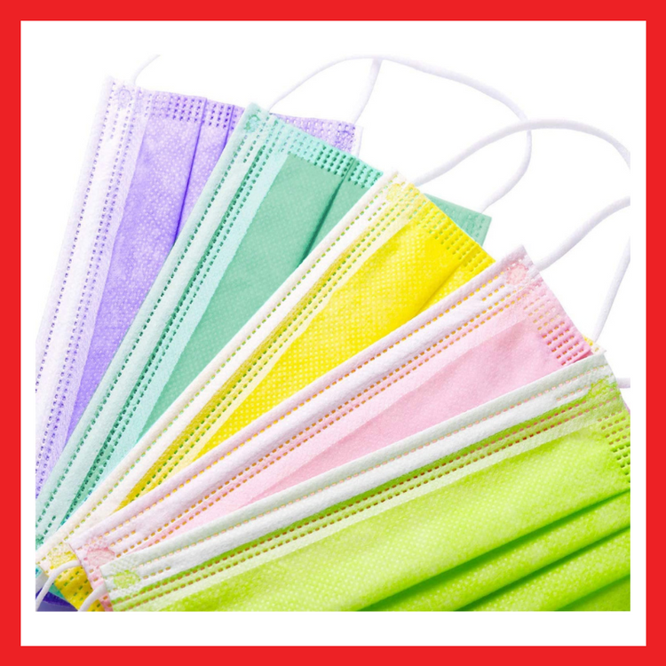 Colored Disposable Face Mask