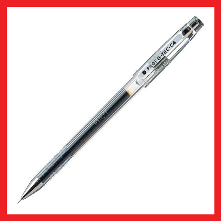 Pilot G-Tec Roller Ball Pen | Black | Blue | C-4 | 0.4mm | Office Supplies | COD