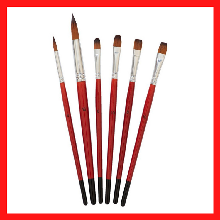 Paint Brush | Set of 6 | School Supplies | COD