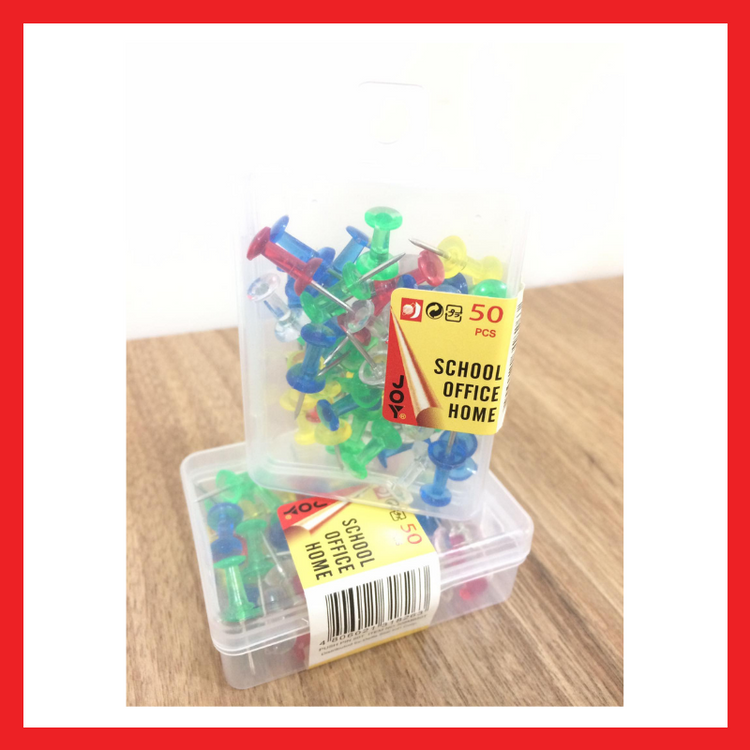 Push Pin | 50s | 100s | School & Office Supplies | COD