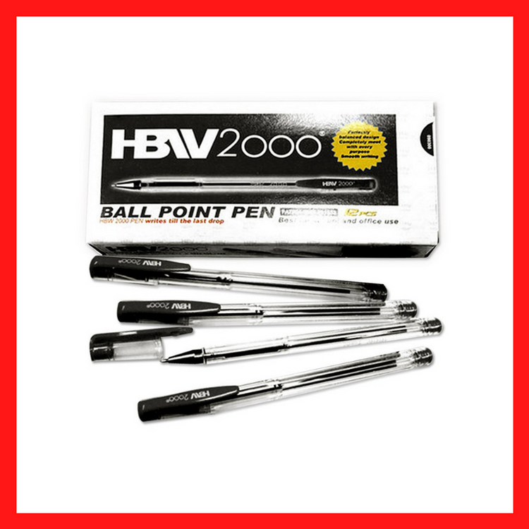 HBW 2000 Ballpoint Pen | Blue | Black | Red | Pens | COD