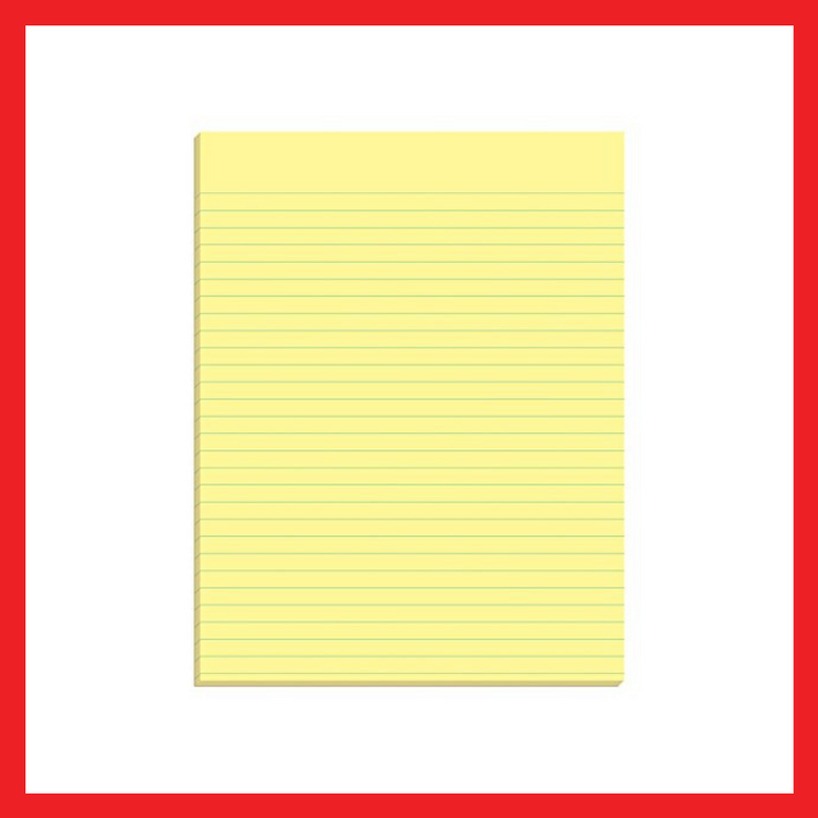 Yellow Pad Paper | Long | 80 Leaves | Pad Paper