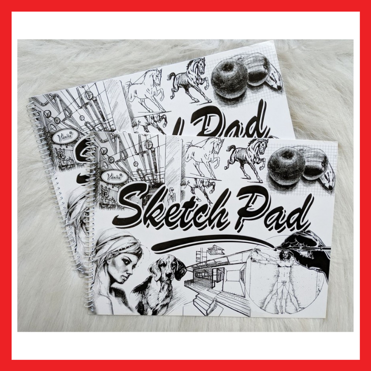 Sketch Pad | Big | 9" x 12" | 20 Sheets | School Supplies | COD