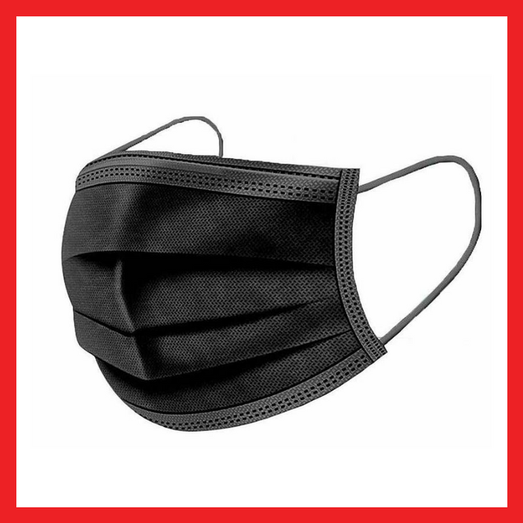 Black Disposable Face Mask