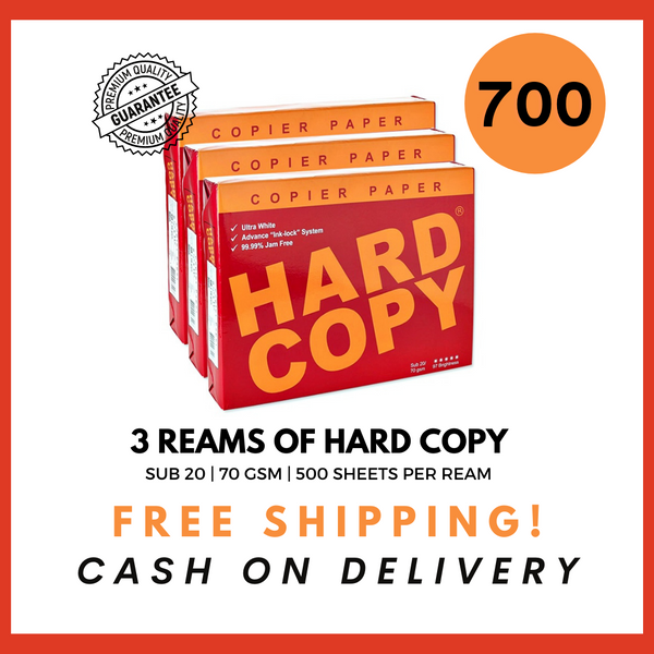 Hard Copy  Copy Paper 70gsm / Substance 20 A4 – Biz Asia Trading Inc.