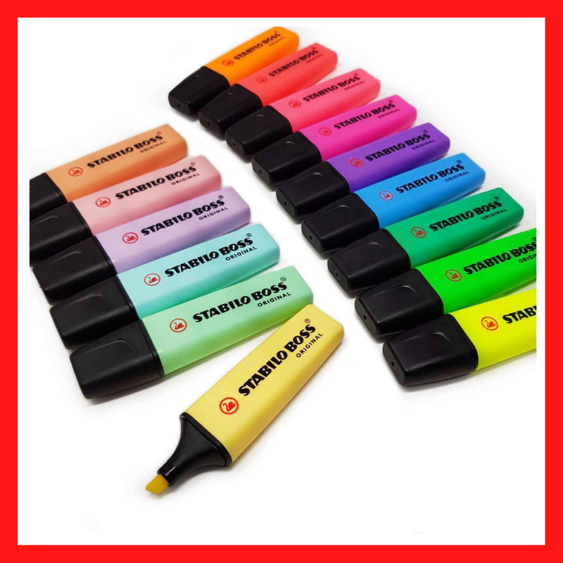 Stabilo Boss Highlighter | Green | Blue | Yellow | Pink | Lavender | Orange | School Supplies | COD