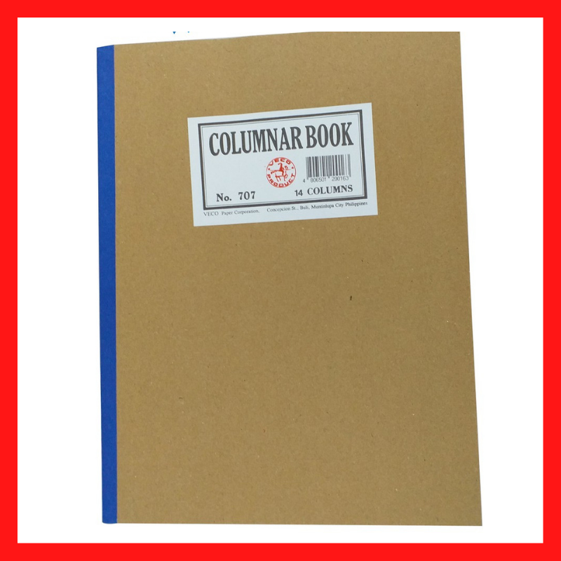 Columnar Book No. 707 | 10 Columns | 14 Columns | Office Supplies | COD