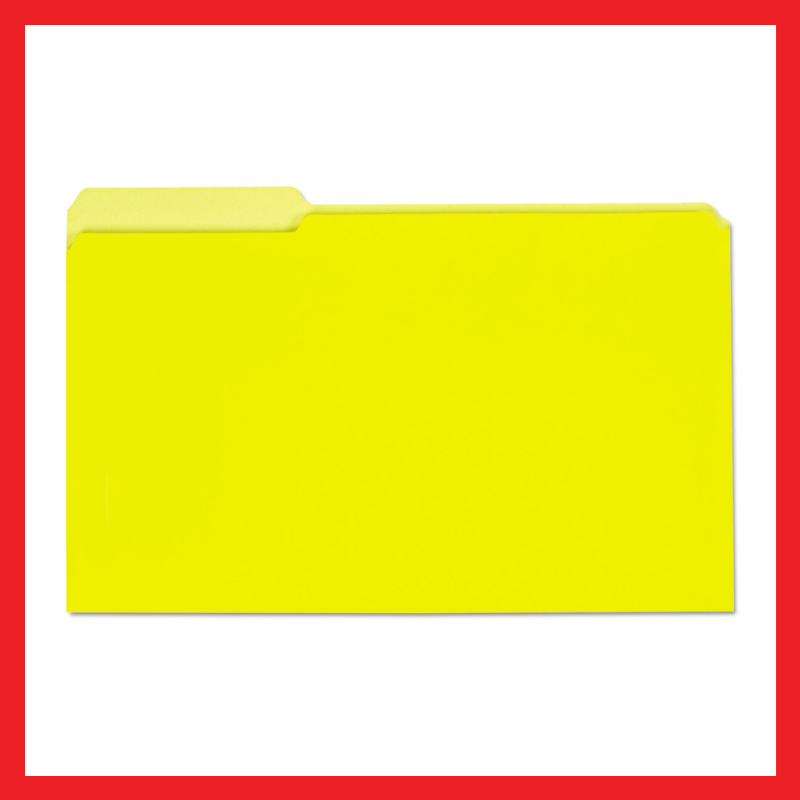 Colored File Folder | Long | Short | Pink | Yellow | Blue | Green | Red | Folders | COD