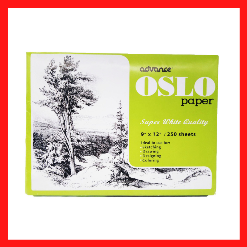 Oslo Paper | Advance Brand | 9 x 12 | 100gsm | per 10s | School Supplies | COD