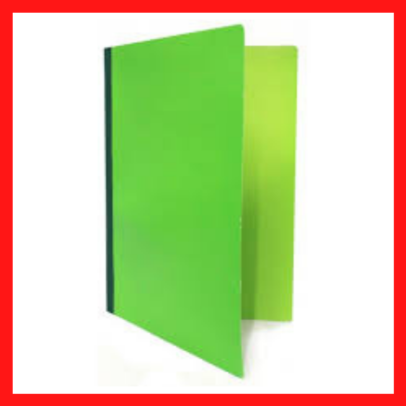 Pressboard Expanding Folder | Long | Green | Yellow | Red | Pink | COD