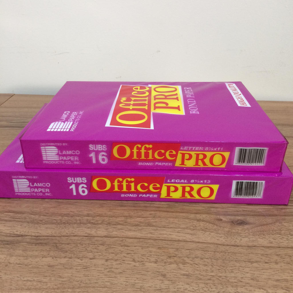 Office Pro Bond Paper | Short | Long | Sub 16 | School Supplies | COD