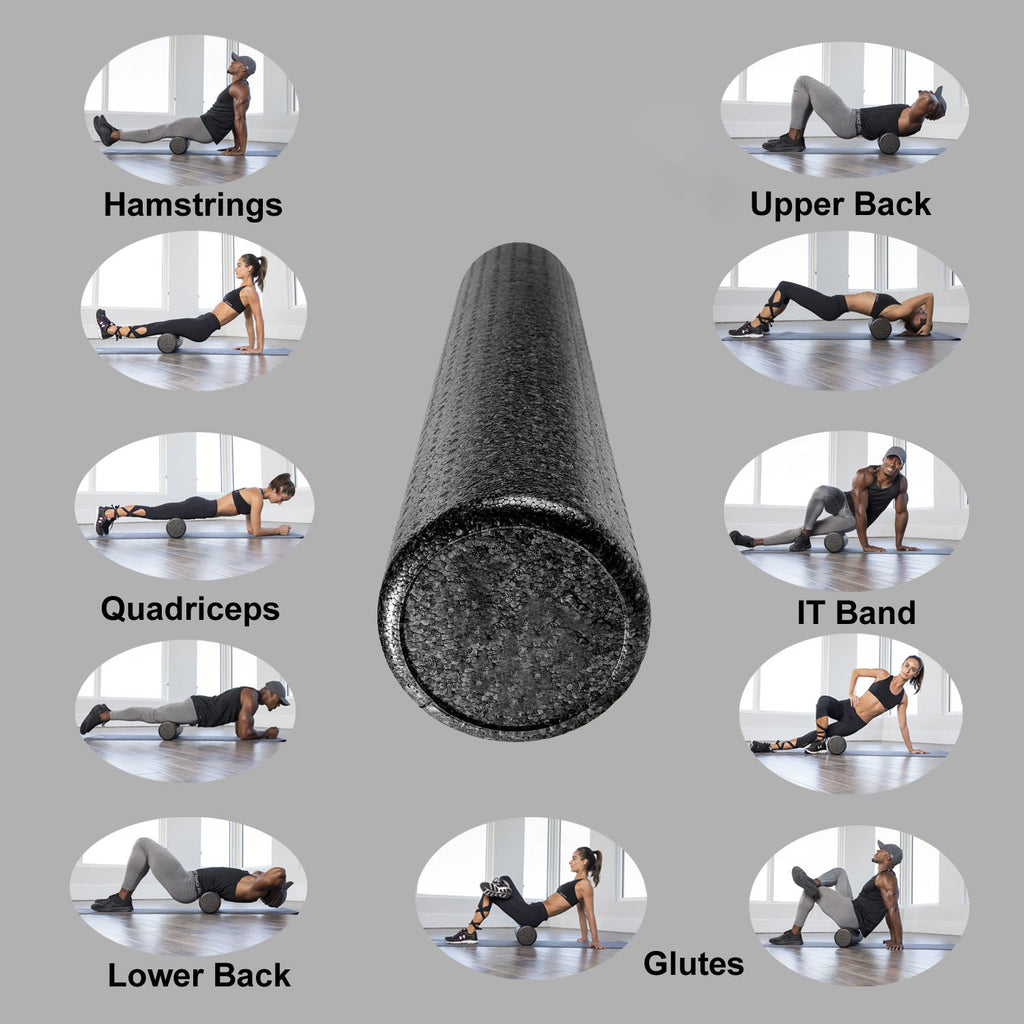 Yoga | Pilates | FOAM | ROLLER EVA 90cm Long Block Column | Massage Therapeutic Foams Roll Exercise