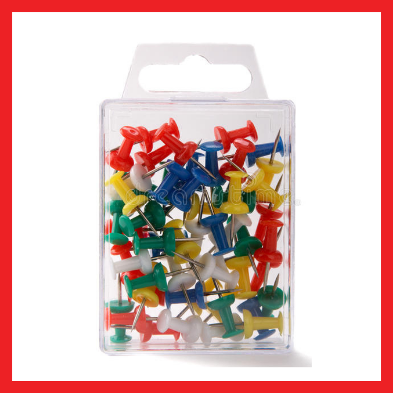 Push Pin | 50s | 100s | School & Office Supplies | COD
