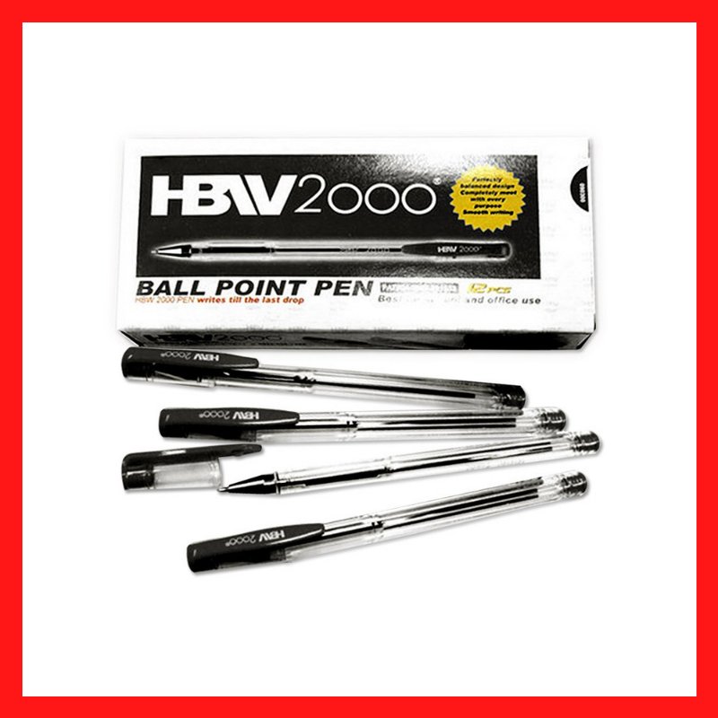 HBW 2000 Ballpoint Pen | Blue | Black | Red | Pens | COD