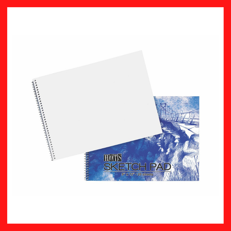 Sketch Pad | Big | 9" x 12" | 20 Sheets | School Supplies | COD