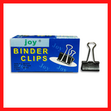 Joy | Diamond Double Binder Clip | Black | 3/4 In | 1 In | 1 1/4 In | 2 In | Binder Clip | COD