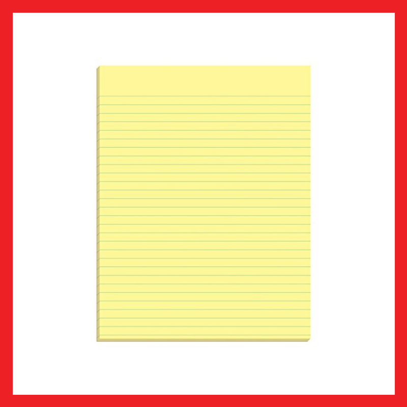 Yellow Pad Paper | Long | 80 Leaves | Pad Paper