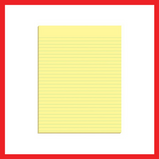 Yellow Pad Paper | Long | 80 Leaves | Pad Paper