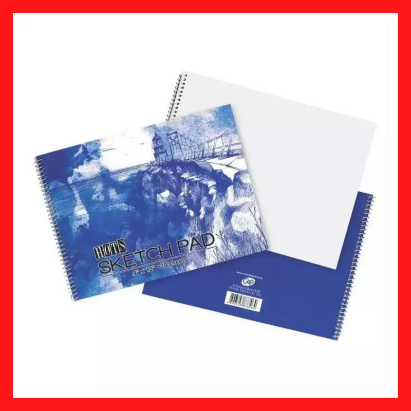 Sketch Pad | Big | 9" x 12" | 20 Sheets | School Supplies | COD