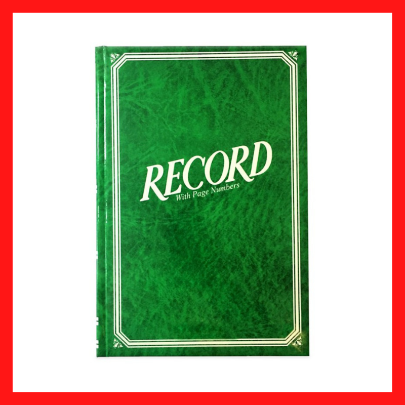 Record Book | 300pgs | 150pgs | Pre-Numbered | Office Supplies | COD