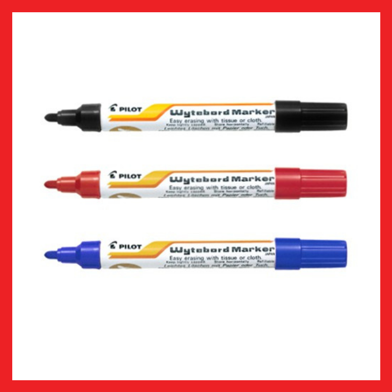Pilot Whiteboard Marker | Black | Blue | Red | School Supplies | COD