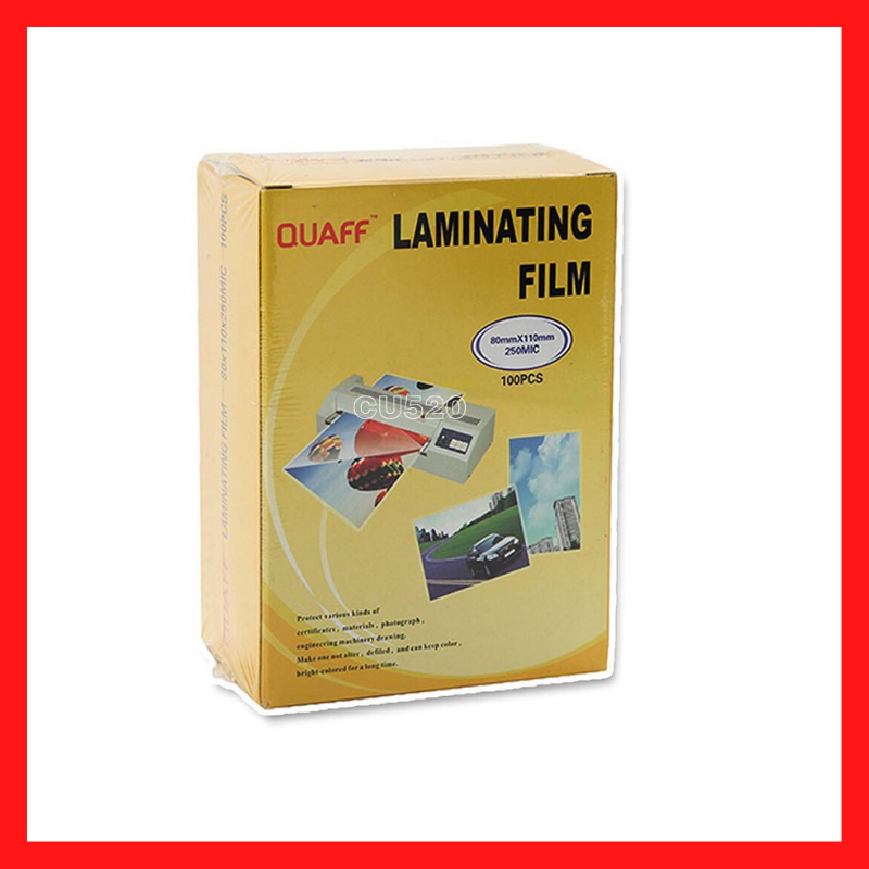Quaff Laminating Film | Long | Short | 125MIC | 250MIC | Laminating Film | COD