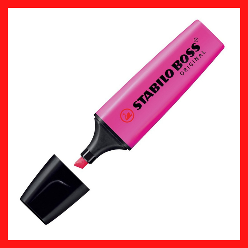 Stabilo Boss Highlighter | Green | Blue | Yellow | Pink | Lavender | Orange | School Supplies | COD