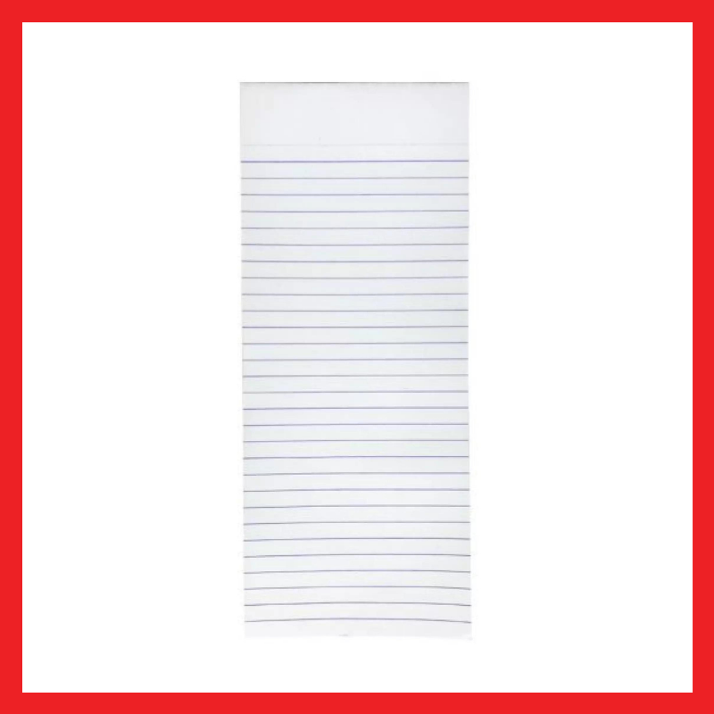 Atlantic Quiz Pad Paper | 1/2 Lengthwise | 50 Leaves | Pad Paper | COD