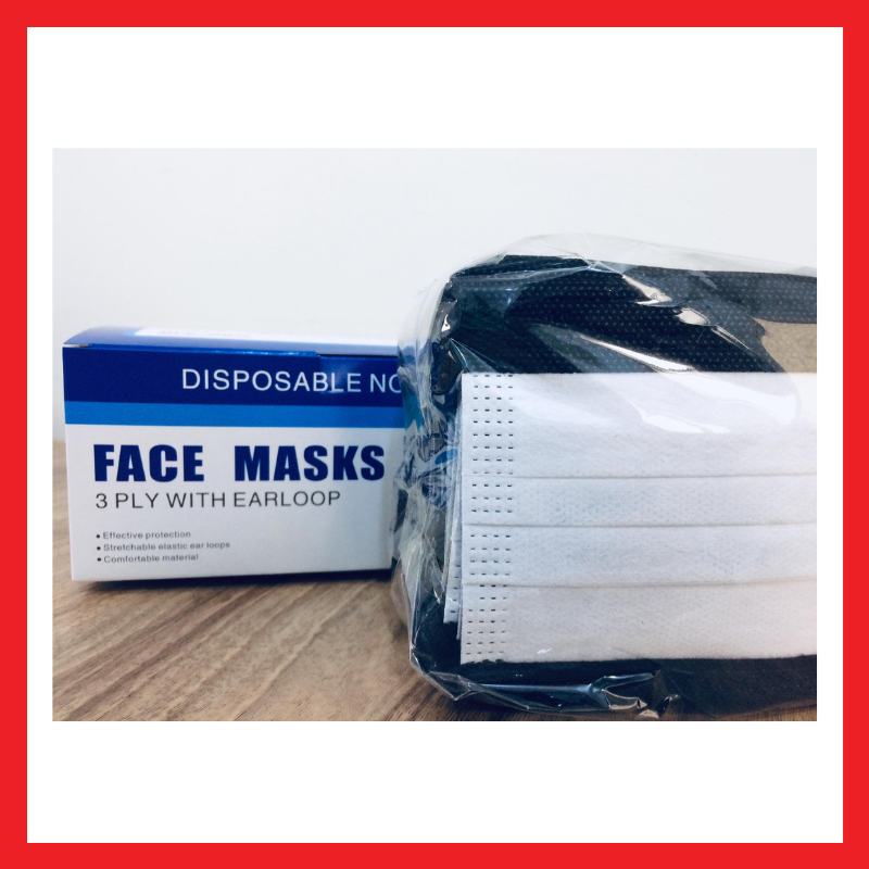 Black Disposable Face Mask