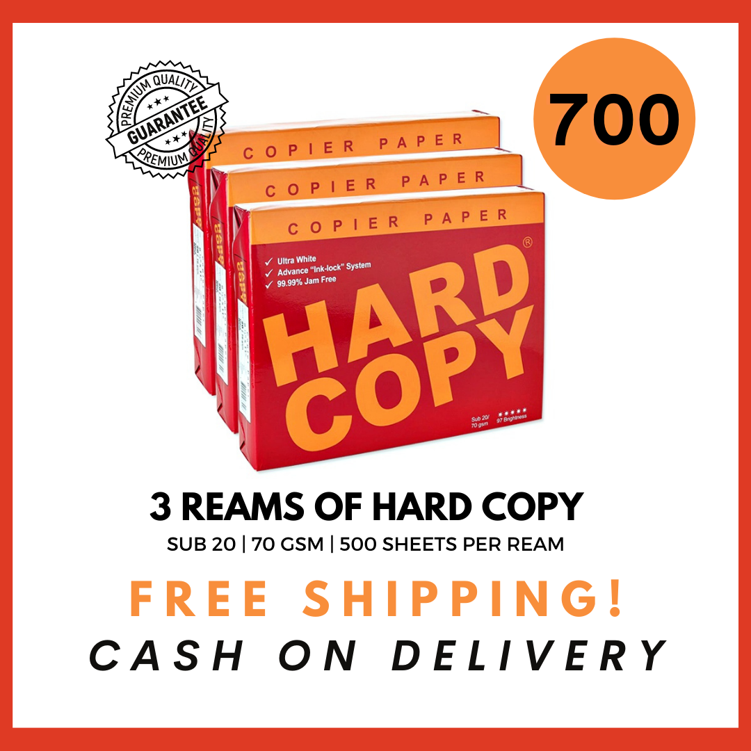 Hard Copy Bond Paper | A4 Size 3 Reams - Ecosprout