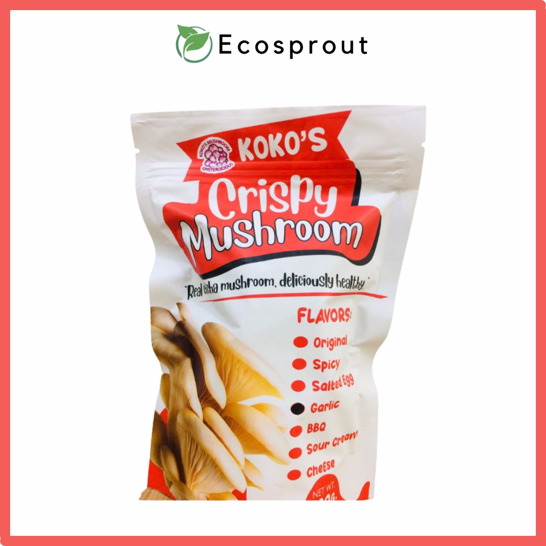 crispy mushroom garlic flavor product ecosprout