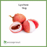 red lychee for delivery close up photo 1kg variation