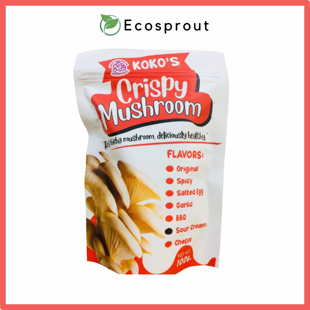crispy mushroom sour cream flavor product ecosprout